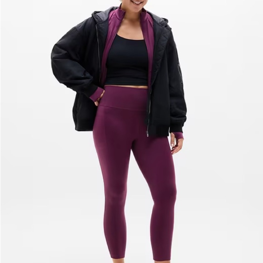 Athleta Women's burgundy/ maroon Leggings